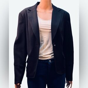 Bandolino Black One Button Blazer Size 14